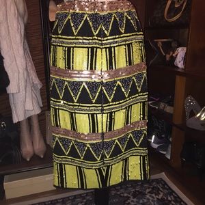 Sequin Midi Skirt